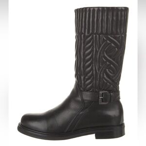 Aquatalia Leather Mid-Calf Rain Boots